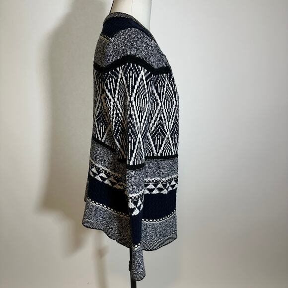 Christopher & Banks Navy Blue Open Front Cardigan Sweater Womens Petite Small PS - Picture 3 of 14